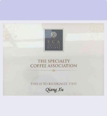 SCA咖啡师证书