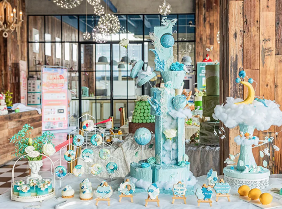 超有爱！1000+环保主题月展美图！抽象派翻糖、蔚蓝星球甜品台，太会玩创意啦！